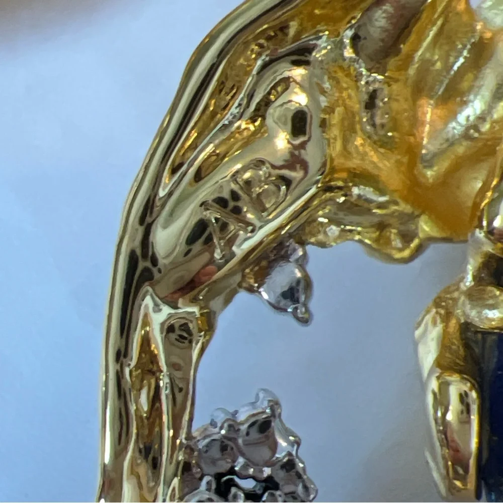 ALEXIS BITTAR Brut Mosaic Clip Earring 14K Gold Plated NWT - Picture 11 of 13